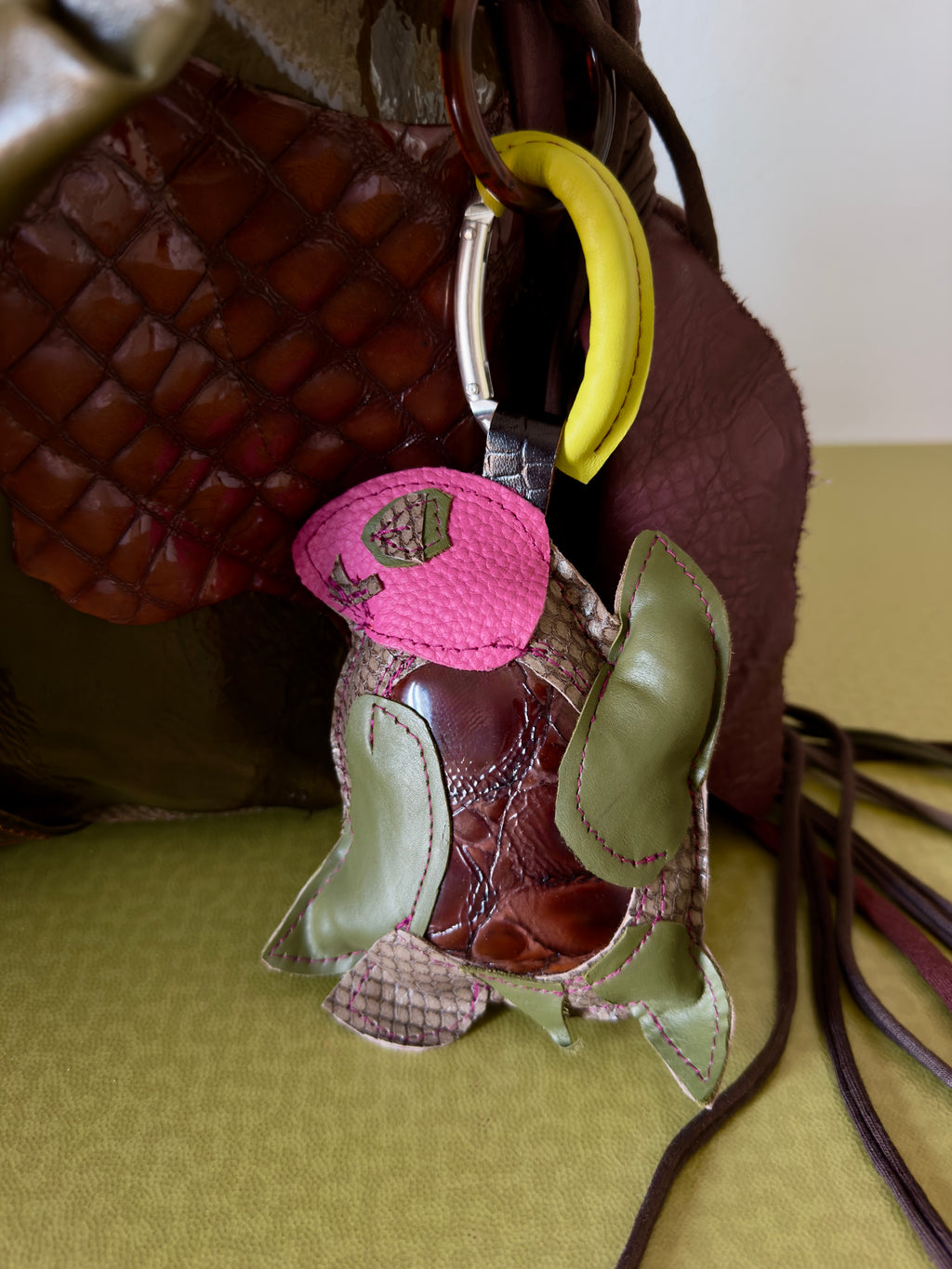 THE TORTOISE BELT 4/4 & TURTLE CHARMY
