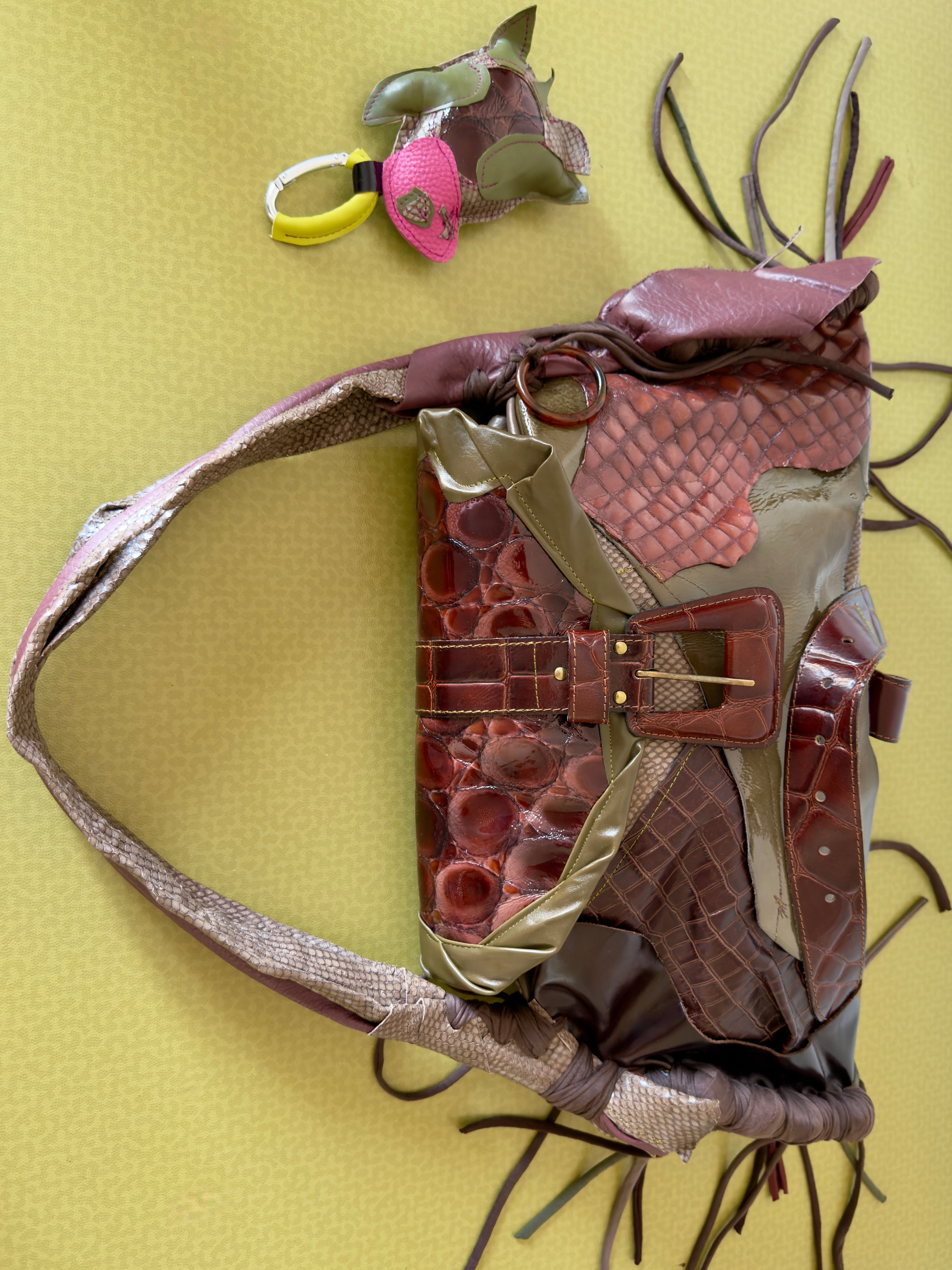 THE TORTOISE BELT 4/4 & TURTLE CHARMY