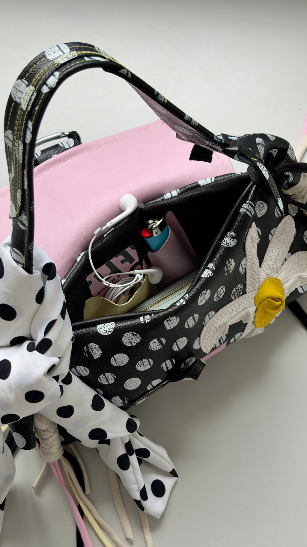 THE DAISY BAGUETTE & POLKA SCARF *1of1